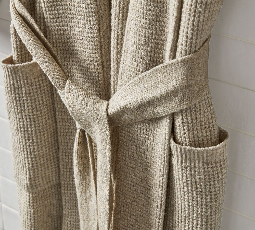 Cozy Thermal Sweater Robe | Pottery Barn (US)