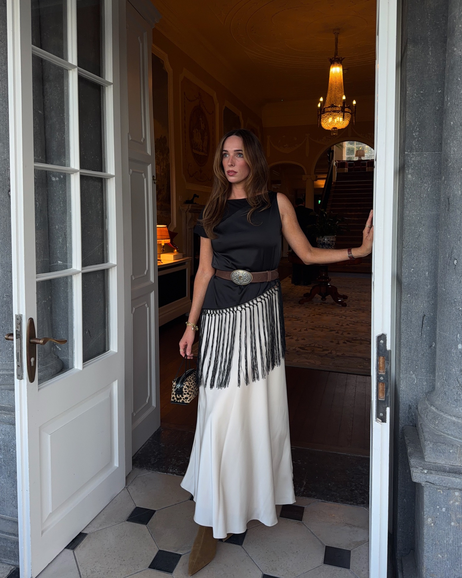A gorgeous dinner look perfect for transitional summer to autumn dressing, with a side of yeehaw and tassels 🤠 Top is Next, skirt NA-KD, vintage belt and Verafied bag

#LTKautumn #LTKsummer #LTKstyletip