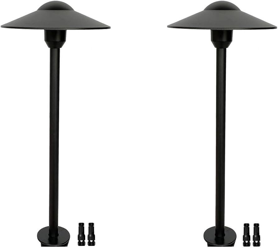 Low Voltage Path Lights Cast Aluminum Pathway Lights Driveway Light,Wire Connectors Replaceable 3... | Amazon (US)