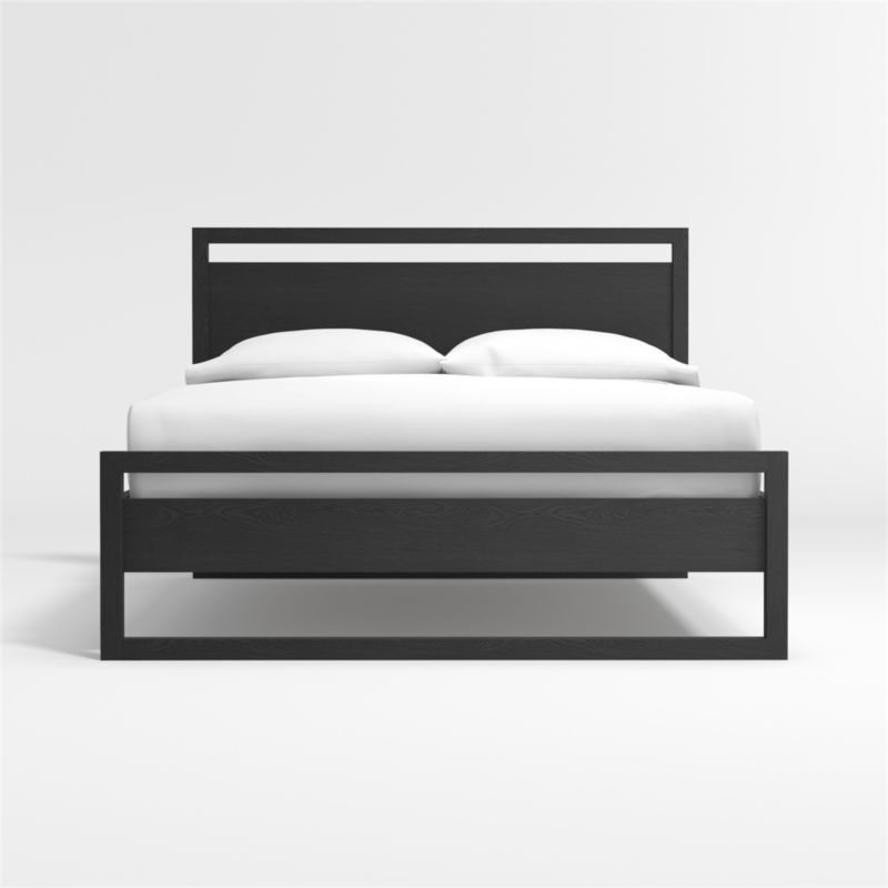 Linea Black Bed | Crate and Barrel | Crate & Barrel