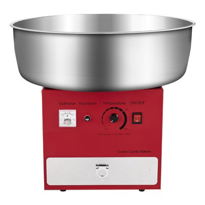 VEVOR Electric Cotton Candy Machine, 1000W Commercial Candy Floss Maker with 20.5 in Stainless Steel Bowl, Sugar Scoop, and Drawer, Red | Target