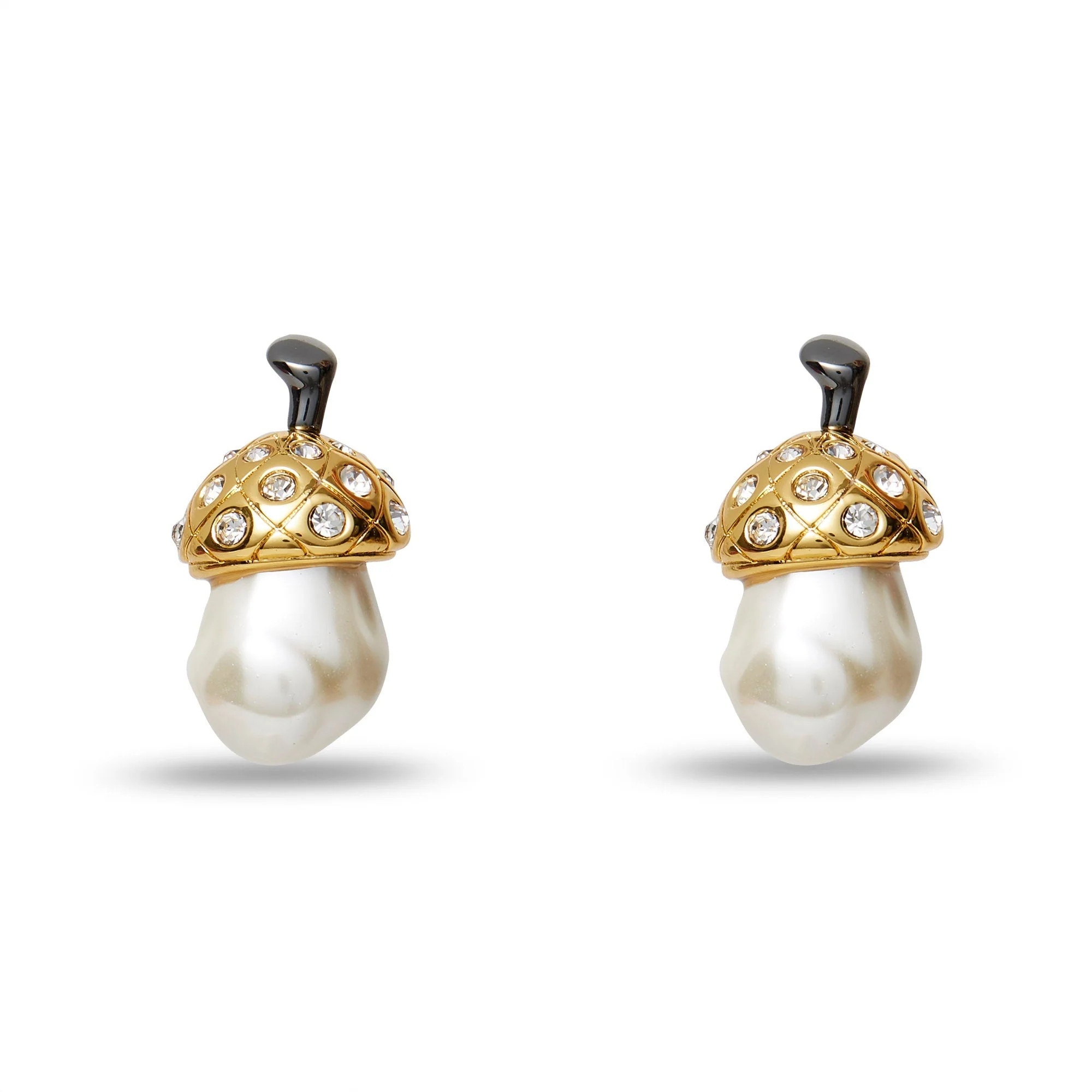 PEARL ACORN BUTTON EARRINGS | LELE SADOUGHI