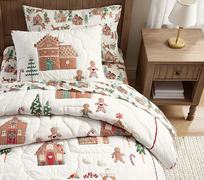 Gingerbread Quilt & Shams | Pottery Barn Kids