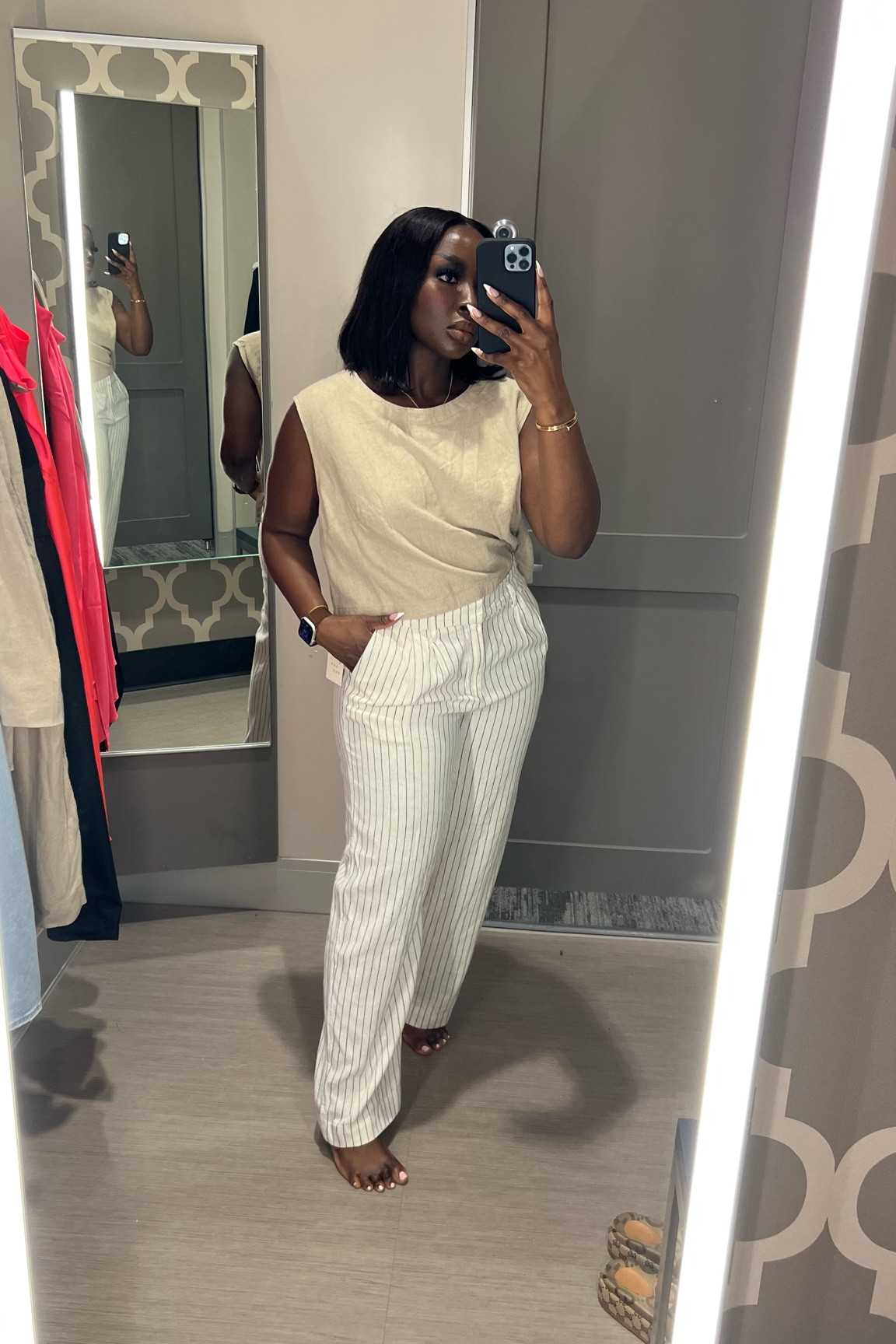 IYKYK this color scheme is all me! Love the pinstriped details in the pants. Wearing a XXL in the top, ordered a Large and a 10 in the pants fit perfectly 

#LTKworkwear #LTKstyletip #LTKfindsunder50