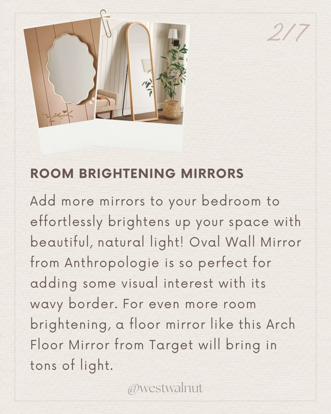 It’s finally time to start transitioning our bedrooms into a more light, airy, spring feel! Here are 7 simple additions for a fresh spring bedroom!

1. swap for soft, lightweight bedding 2. brighten up the space by adding mirrors
3. bring in fresh florals
4. swap for spring scented candles and diffusers
5. incorporate subtle spring colors into your palette
6. add in soft layers and swap for sheer curtains
7. sprinkle in little spring details 

Check out my other 6 spring bedroom additions on LTK. 

#springdecor #bedroomdecor #bedroomstyling #springhomedecor #bedroominspo #modernbedroom #springrefresh 

#LTKHome