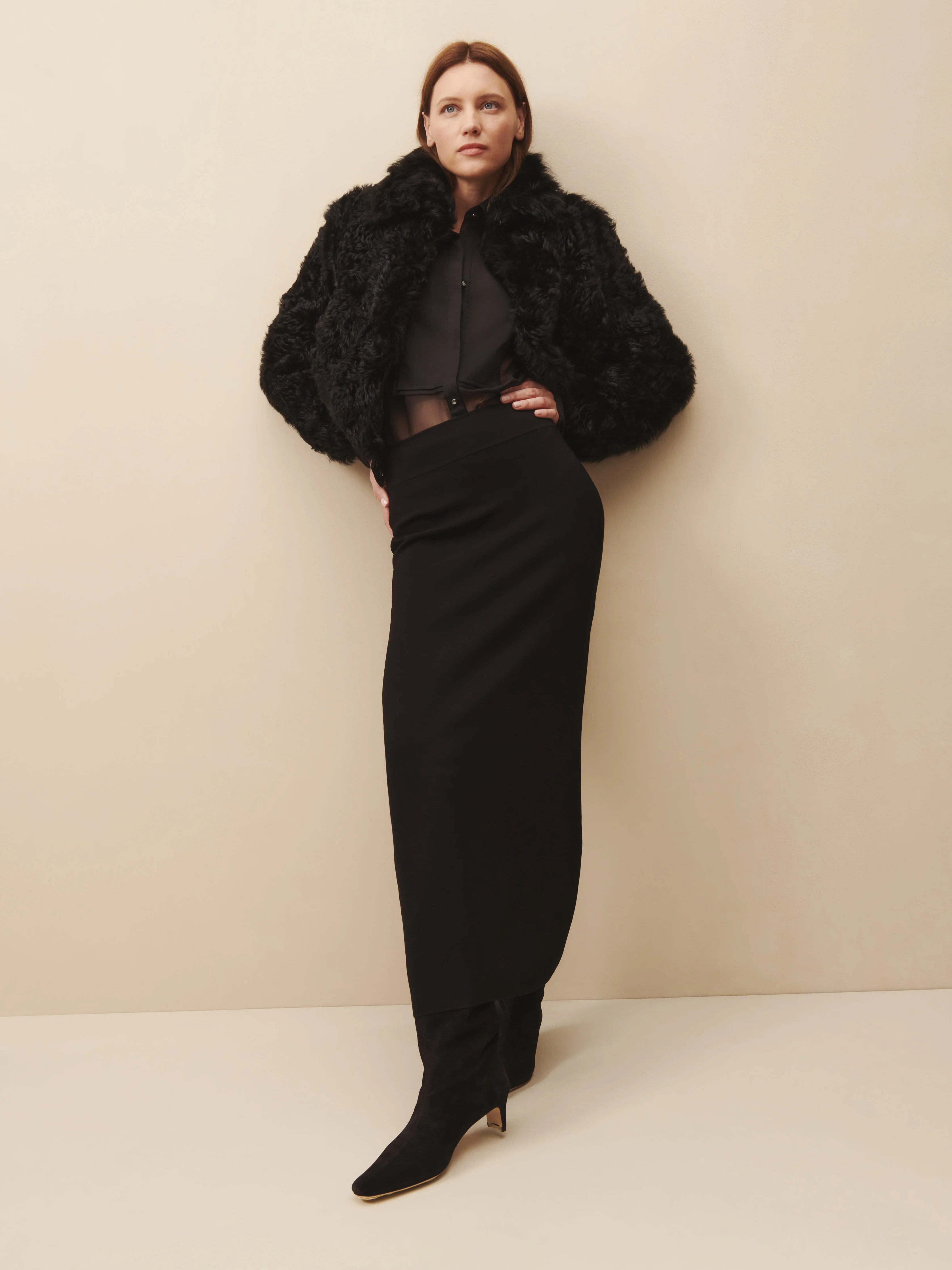 Curly Bomber in shearling | TWP