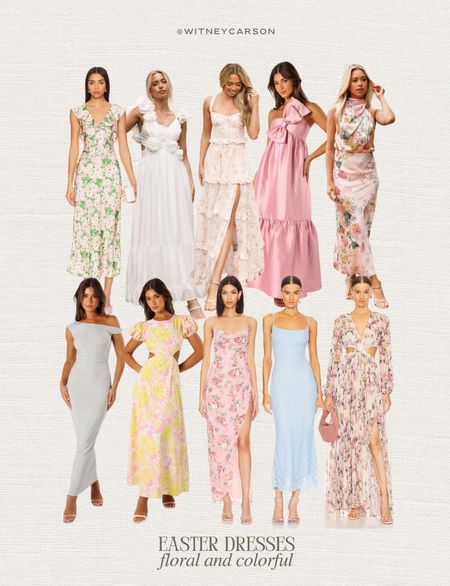 Easter is right around the corner! I just ordered my dress today. Here are my favorite floral and colorful Easter dresses 🤍✨ 

easter l easter dress l floral dress l floral l pastel 

#LTKSeasonal