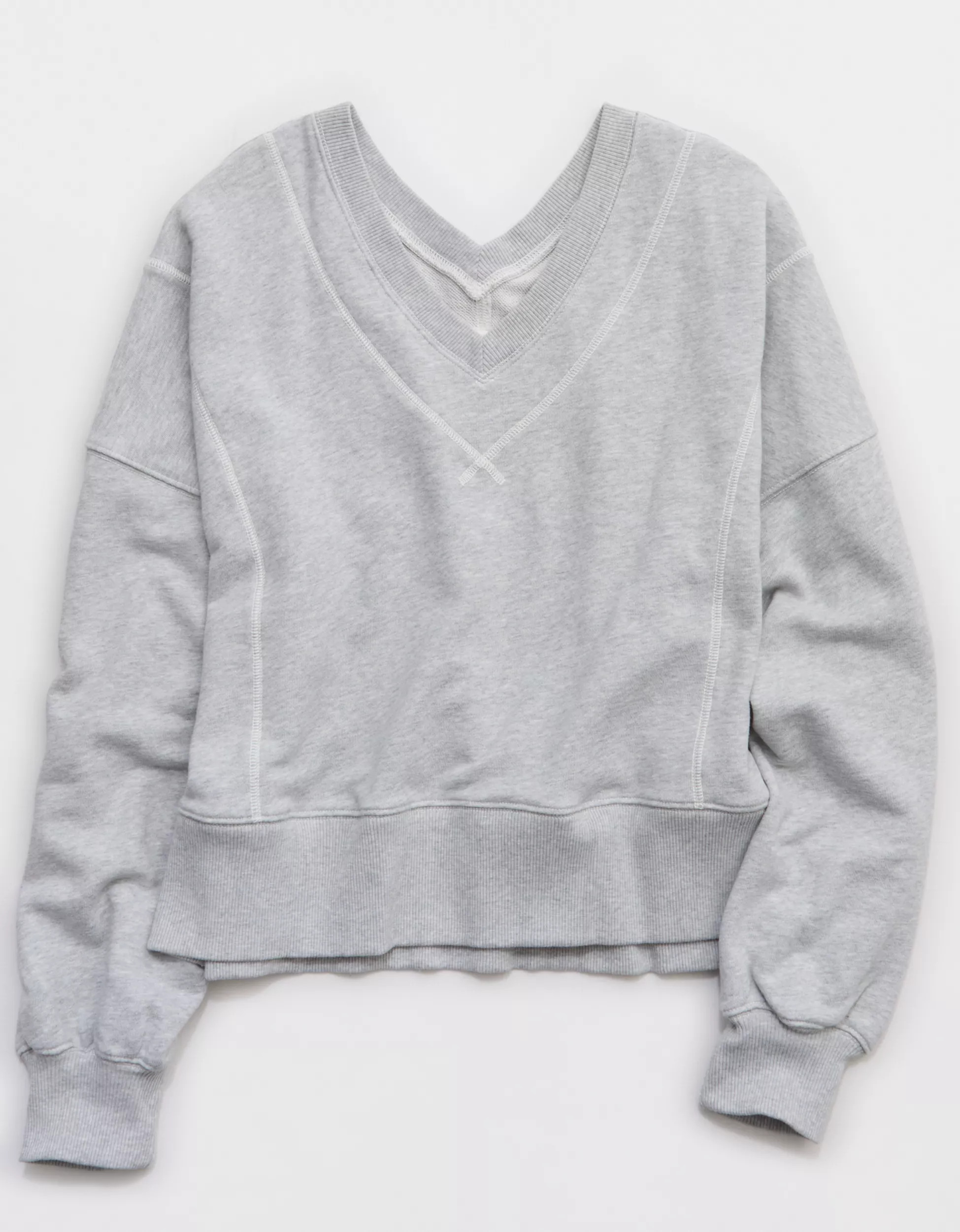Aerie Go-To V Neck Sweatshirt | Aerie
