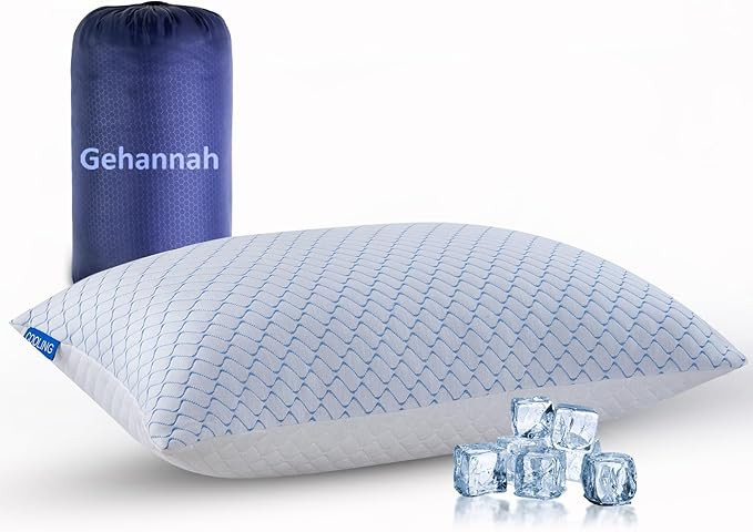 Gehannah Travel Pillow - Large 1 Pack Compressible Camping Pillow for Sleeping - Shredded Memory ... | Amazon (US)