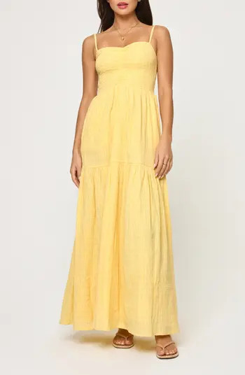 Mallorca Smocked Cover-Up Maxi Dress | Nordstrom