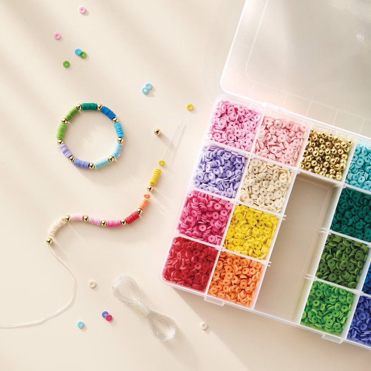 Flat Clay Beads Bracelet Kit - Mondo Llama™ | Target