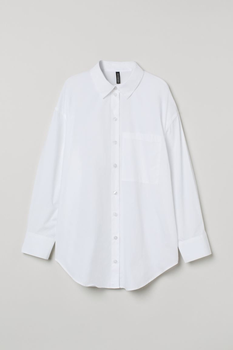 Oversized cotton shirt
							
							Rs. 1,499 | H&M (UK, MY, IN, SG, PH, TW, HK)