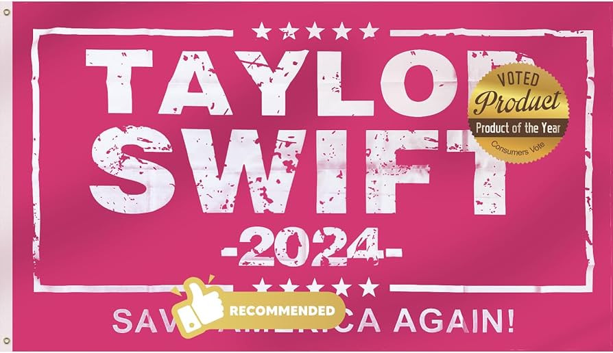 Taylor 2024 Flag Pink Party Decorations 3 x 5 ft Swift Tapestry for Room Decor | Amazon (US)
