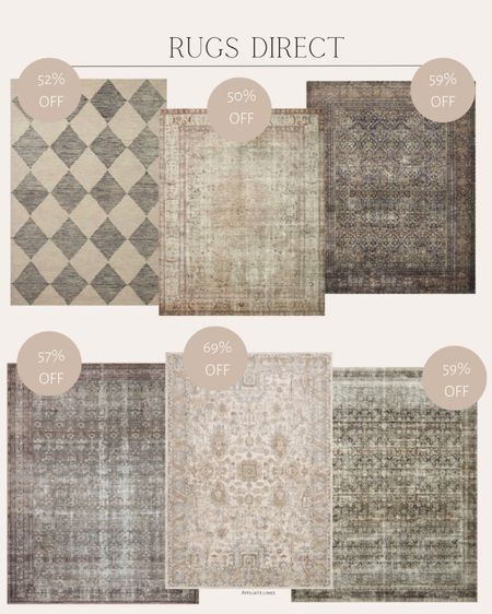 Use code LHK15 at checkout for an extra 15% off through tomorrow. Neutral, rugs, vintage, rugs, soft rugs Rugs Direct 
Francis area rug / Georgie area rug / Margot cloudpile area rug / Morgan feat. Cloudpile-02 area rug / Morgan feat. Cloudpile -03 area rug / Teagan area rug 

#LTKsalealert #LTKhome #LTKfindsunder100