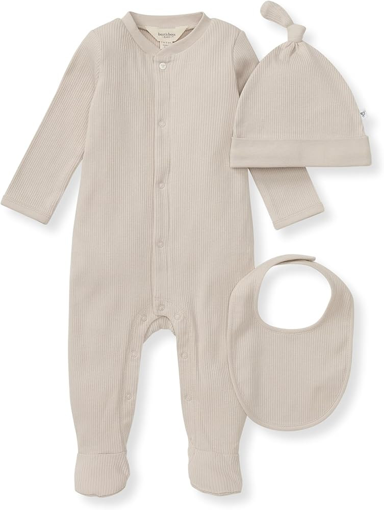 Burt's Bees Baby unisex-baby Jumpsuit, 100% Organic Cotton One-piece Outfit Coverall | Amazon (US)