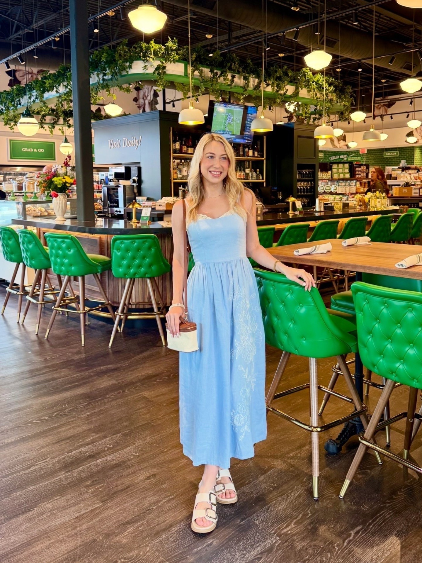 I’m in love with this dress and the details of it! It looks so nice me with the cream stitching embroidery look along it🧵 The lace details along the top are so girly and gorgeous! #springdress #summerdress  

#LTKootd #LTKSeasonal #LTKdayinmylife