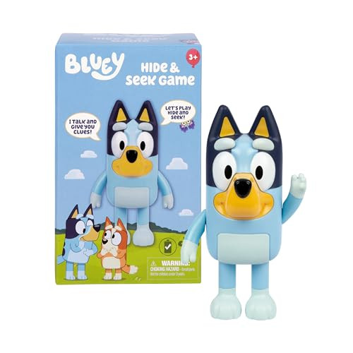 Bluey Game Hide and Seek Electronic Figure, Articulated, Musical Kids Figurines with Dance Mode, Interactive Toys for Kids, Toddler Figurine Toys for Ages 3+ | Amazon (US)