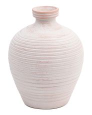 12in Natural Terracotta Rounded Vase | TJ Maxx