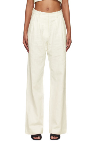 Bec + Bridge - Off-White Harriet Trousers | SSENSE