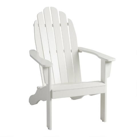 Antique White Adirondack Chair | World Market