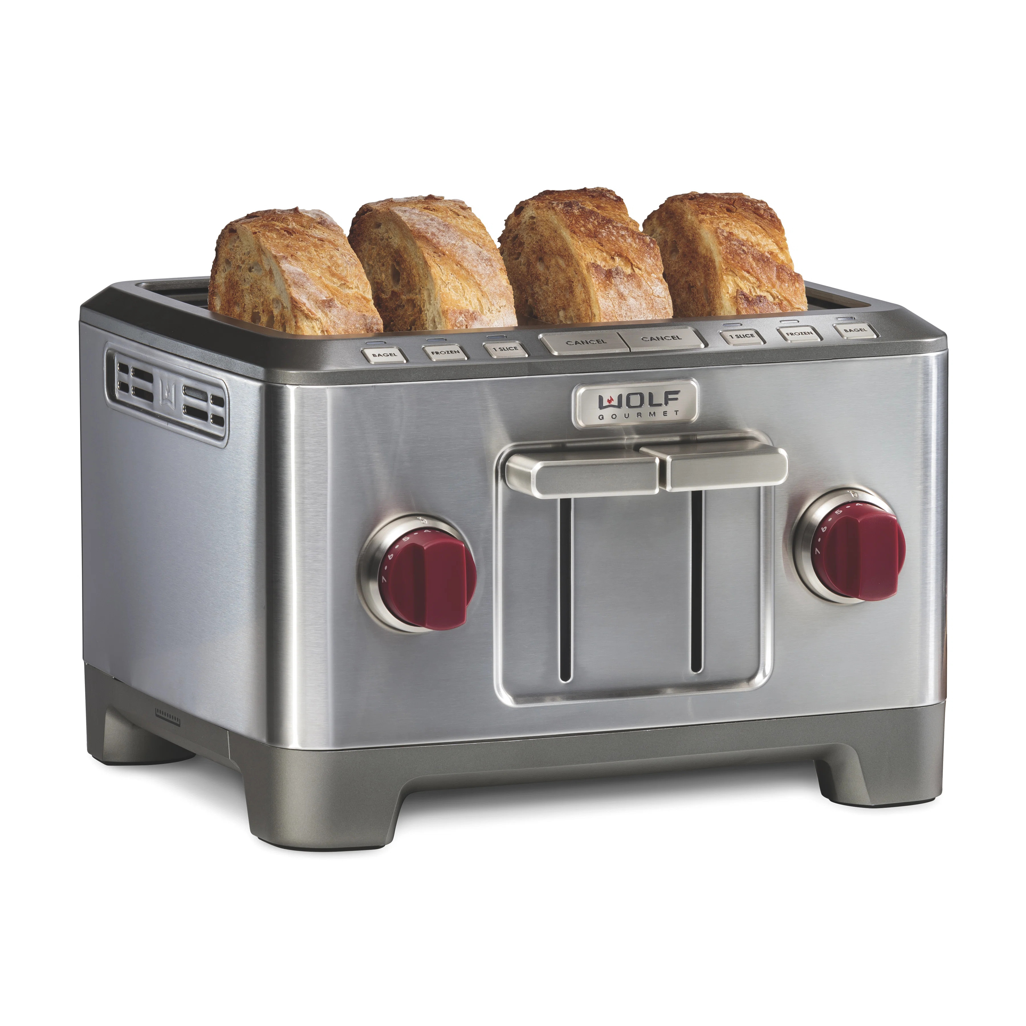 Wolf Gourmet 4-Slice Extra-Wide Slot Toaster with Shade Selector, Bagel and Defrost Settings | Wayfair North America