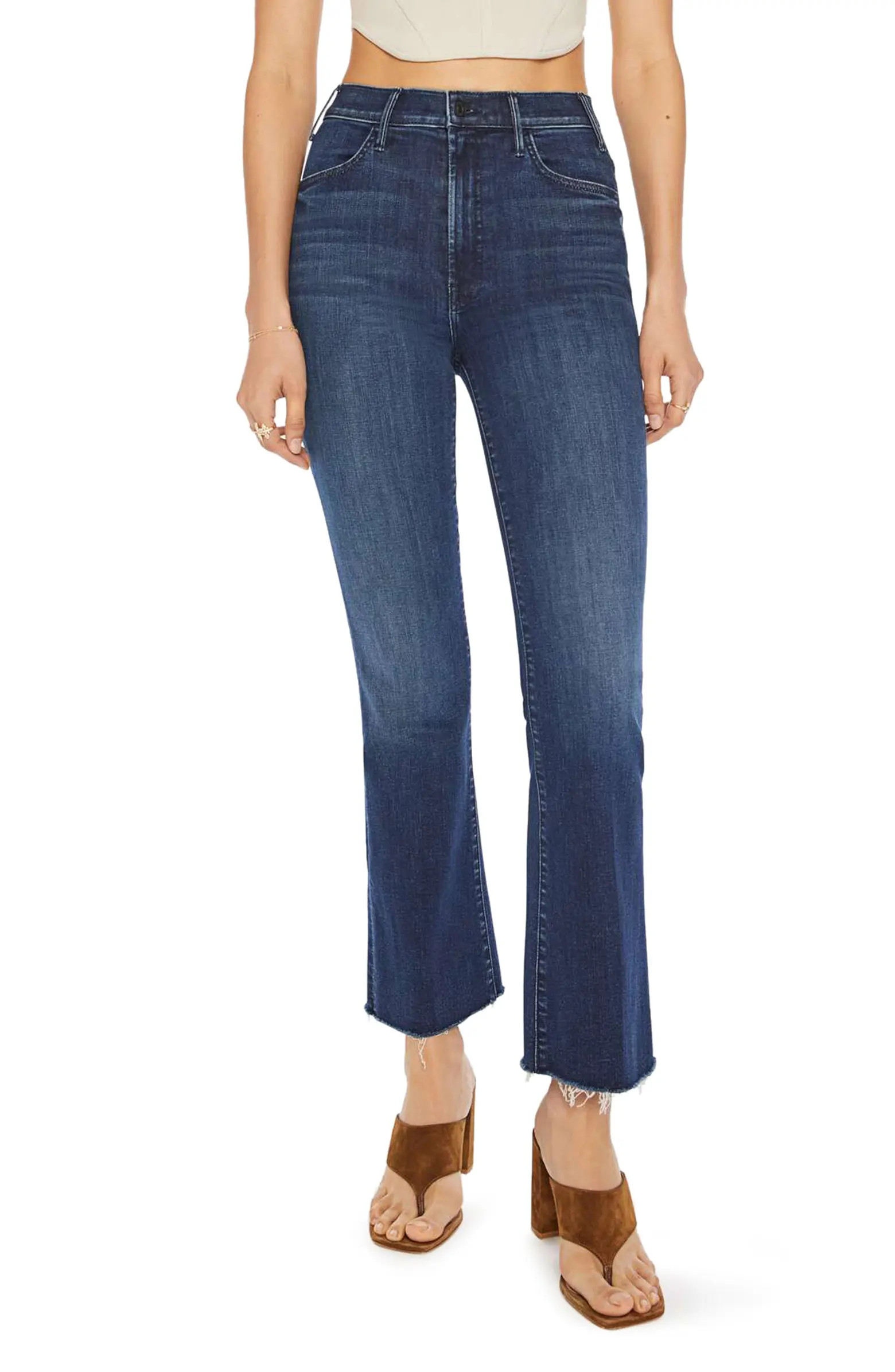 The Hustler Fray Ankle Bootcut Jeans | Nordstrom