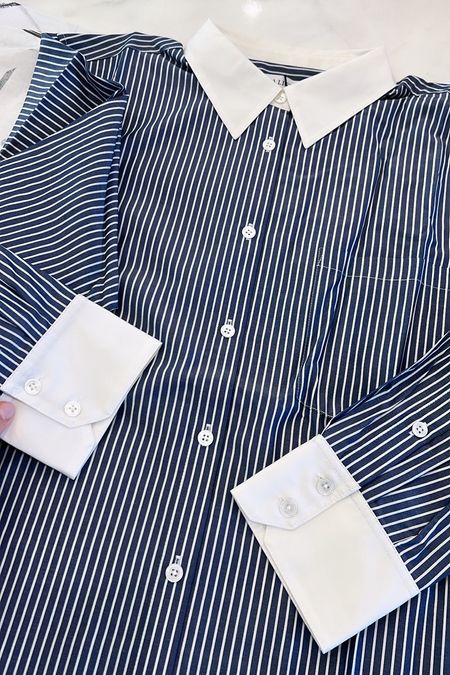 The perfect striped button down 😍

#LTKtravel #LTKworkwear