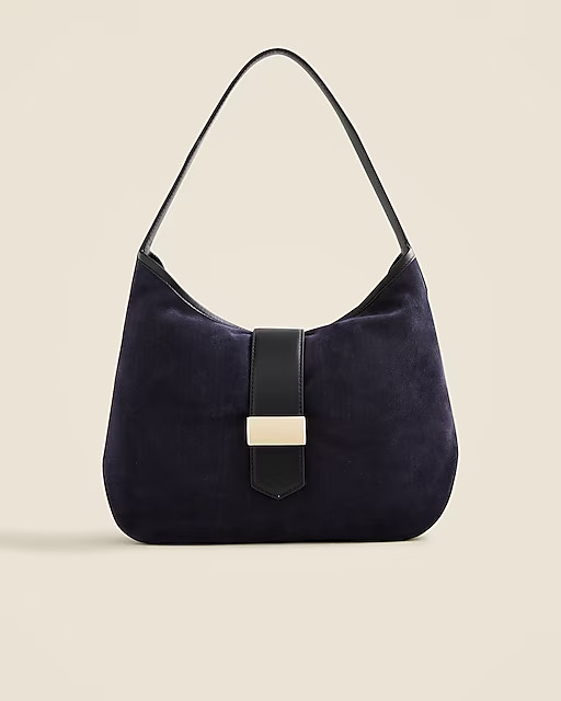 Berkeley suede and leather shoulder bag | J. Crew US