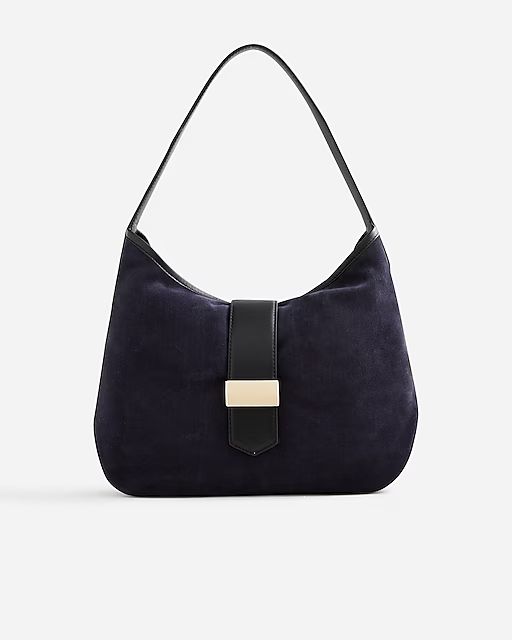 Berkeley suede and leather shoulder bag | J.Crew US