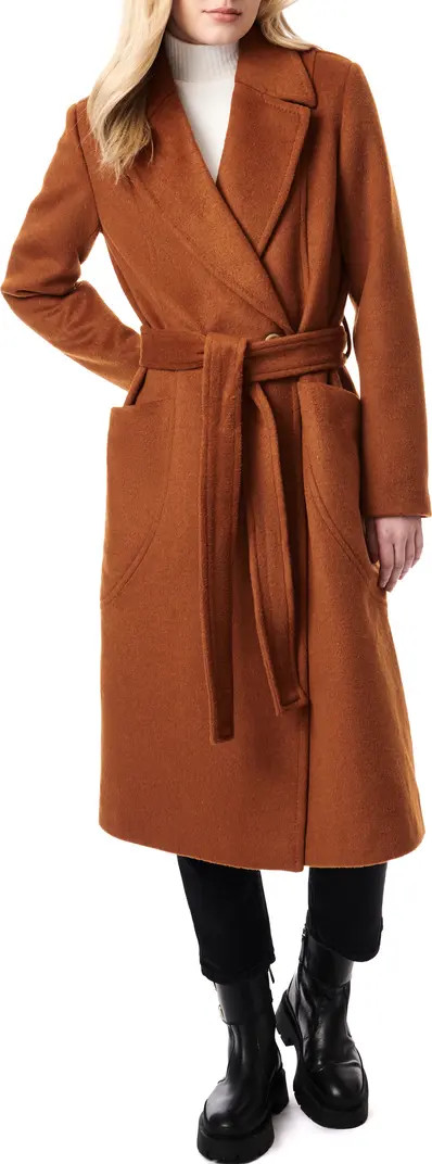 Belted Wool Blend Longline Coat | Nordstrom