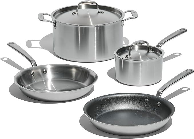 Made In Cookware - 6 Pc Stainless Steel Cookware Set - 5 ply Clad - Includes Frying Pans, Saucepa... | Amazon (US)