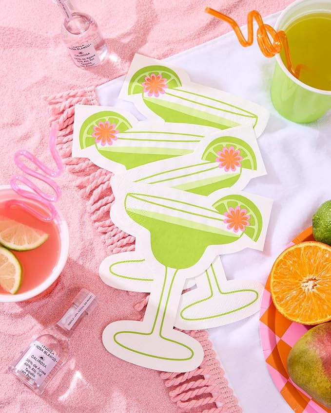 xo, Fetti Margarita Napkins - 3-ply, 24 pcs | Mexican Bachelorette Fiesta Decorations, Western Bi... | Amazon (US)