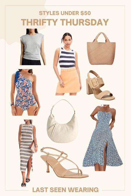 Thrifty Thursday - Styles Under $50
#shoulderbag #onepieceswimsuit

#LTKstyletip