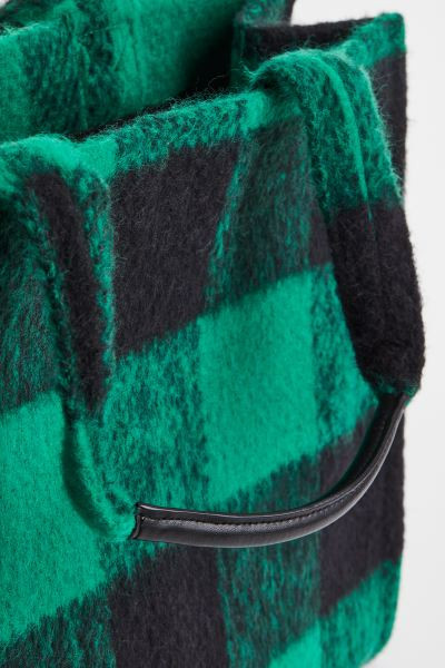 Flannel Shopper - Green/plaid - Ladies | H&M US | H&M (US + CA)