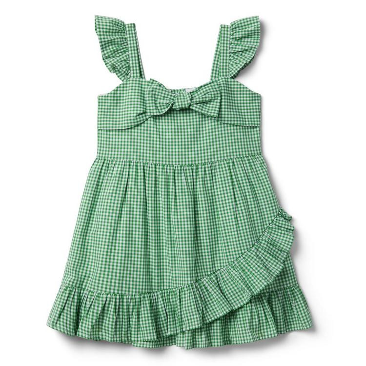 Gingham Ruffle Poplin Dress | Janie and Jack
