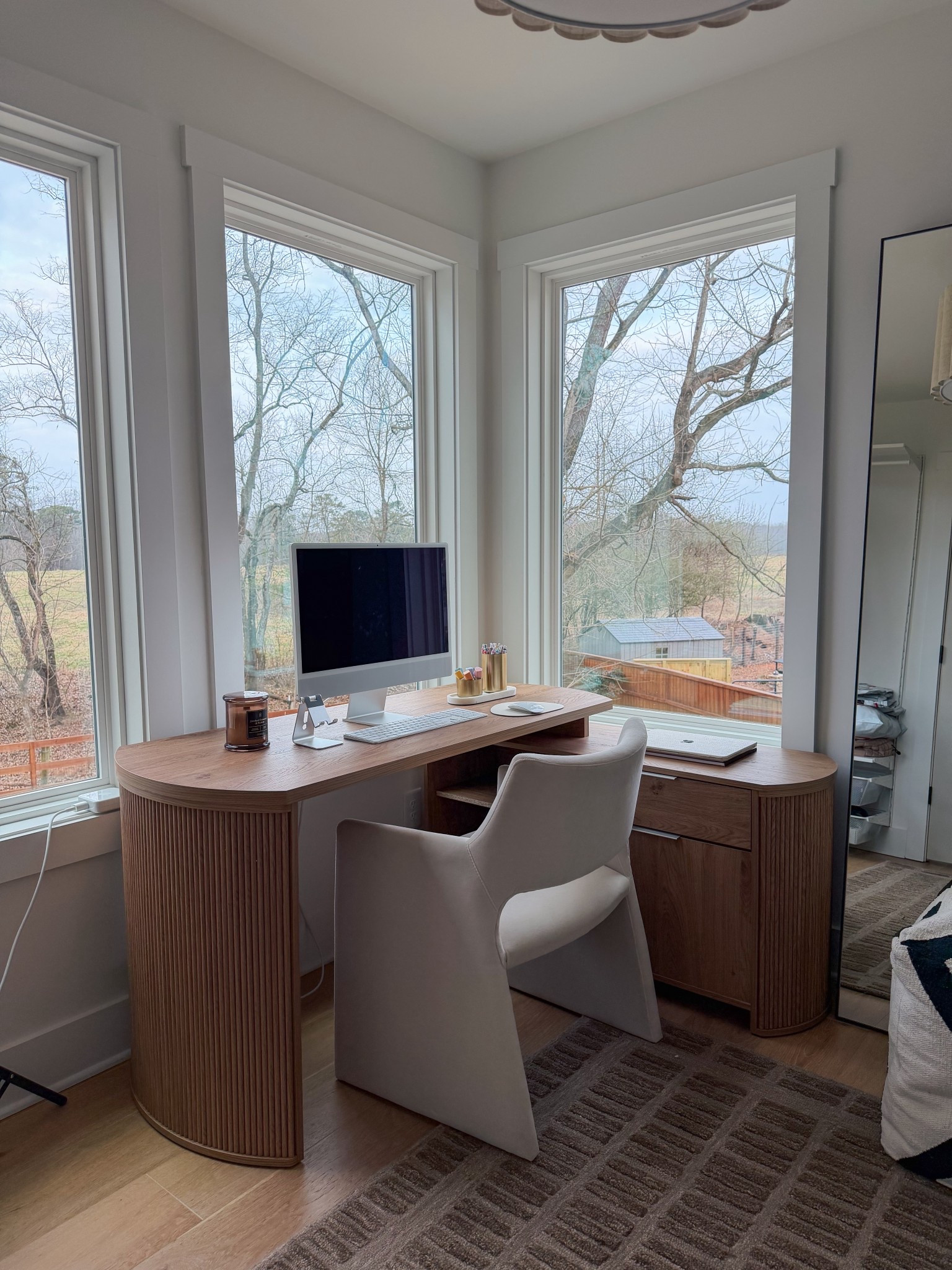 L-Shape Desk (under $600!) with desk + dining chair 

#LTKSaleAlert #LTKHome