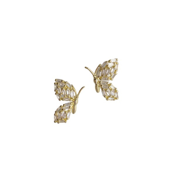 petite garden butterfly studs | Nicola Bathie Jewelry