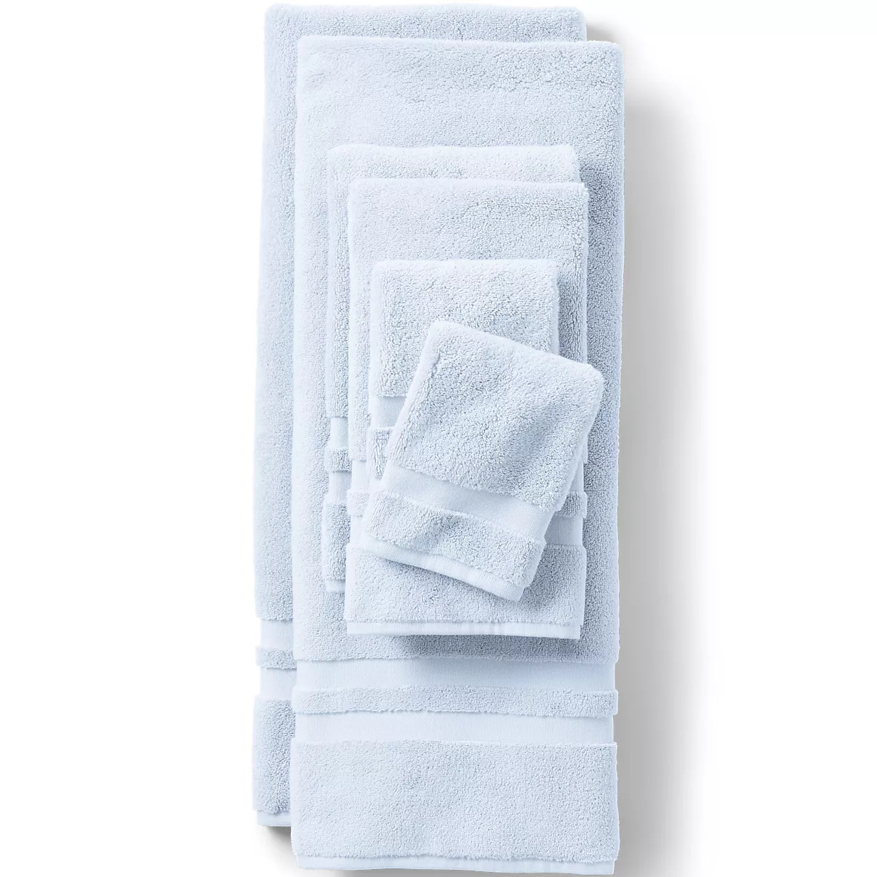 Essential Cotton 6-Piece Bath Towel Set | Lands' End (US)