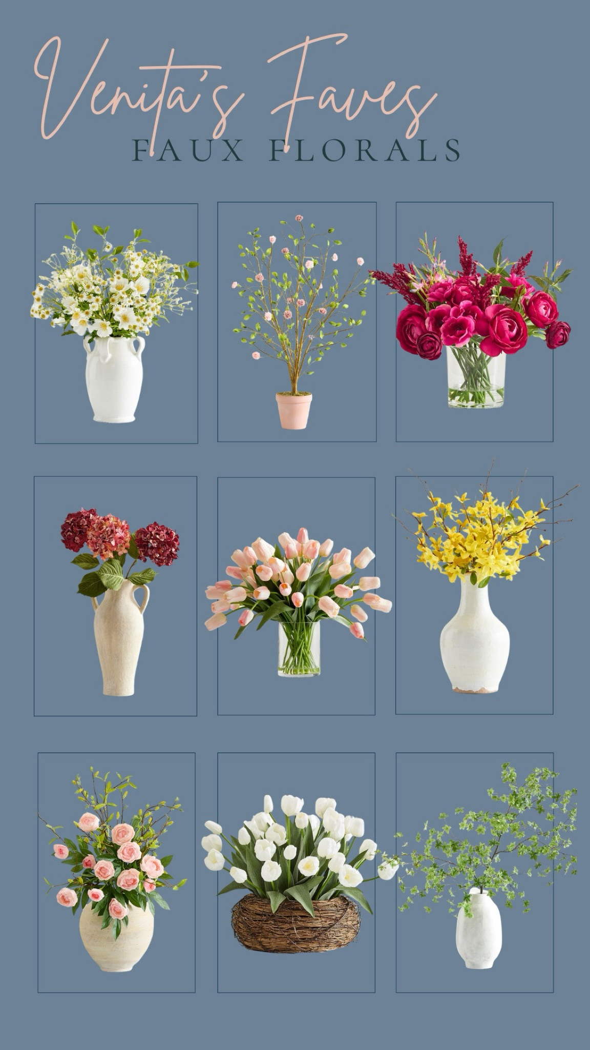 Faux flowers im loving 