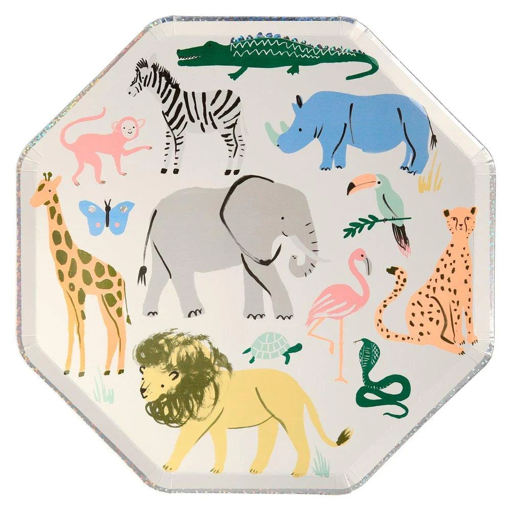 Safari Animals Paper Dinner Plates | Ellie and Piper