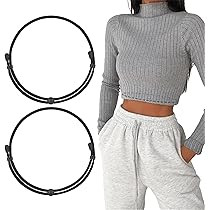 WHIPPY 2Pack Tuck Band Tool for Women Elastic Stretch Belts Tucking Shirts Sweater Cropping Belt ... | Amazon (US)