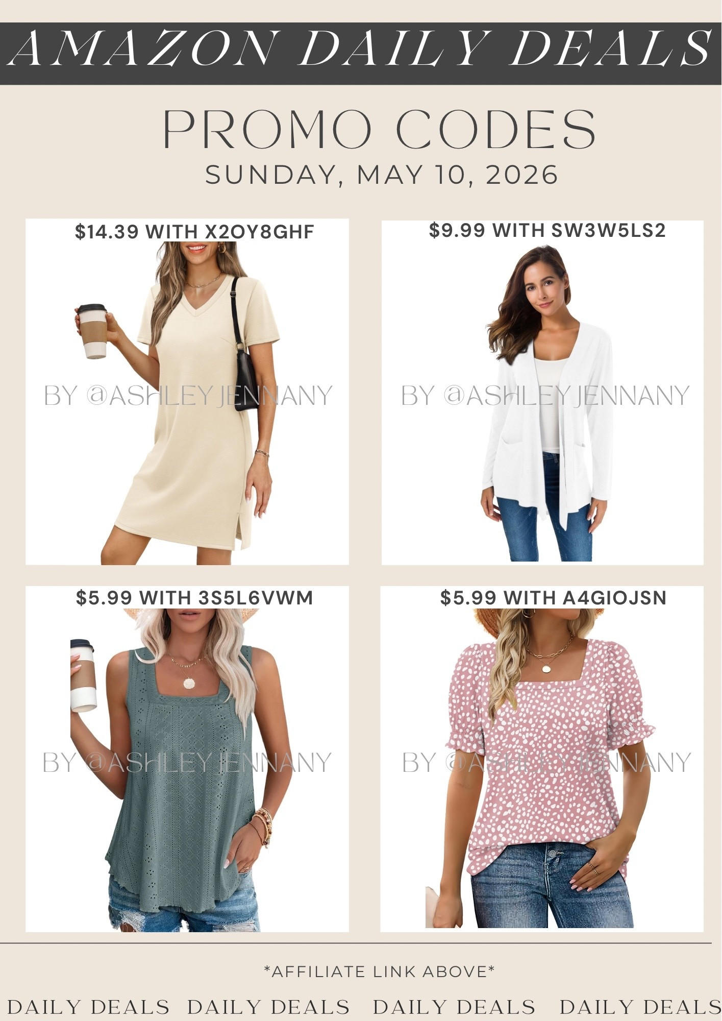 Amazon deals

#LTKSaleAlert #LTKootd #LTKMidsize