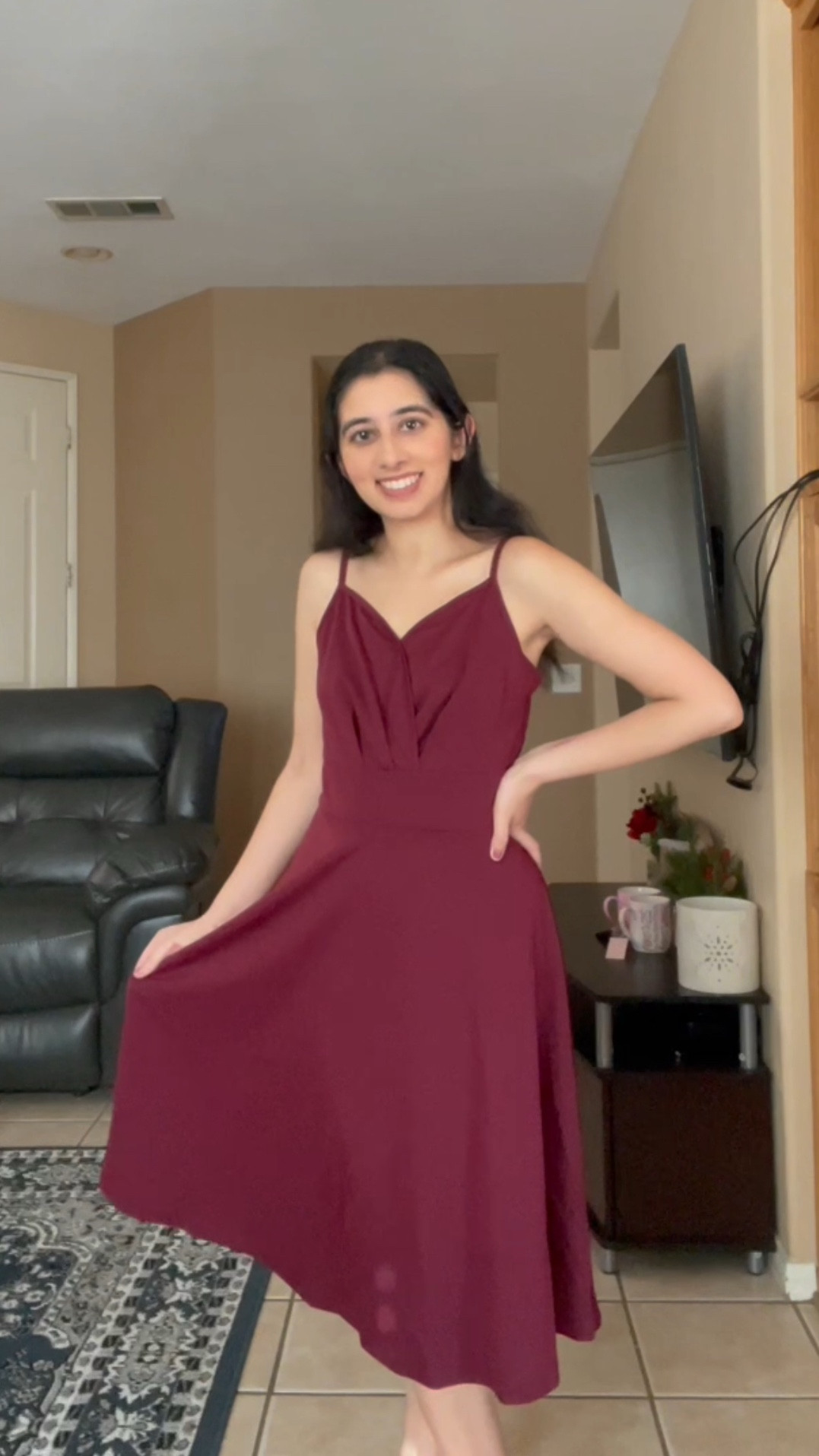 I think this is the perfect dress for so many celebrations - parties, weddings, birthday dinners, potlucks, you name it. It’s also currently on sale so make sure you grab it while you can! ❤️ Comes in different colors and is a super versatile dress that would fit all seasons. It’s great for wearing just as it is, or layering with a cute jacket or cardigan 🖤 Throw on some heels or cute ankle boots, grab a stylish purse, put on some jewelry, and you’re set!👌🏼✨

** my leather jacket is from forever 21 and is sold out! :( I linked similar ones! My purse, hair clip, are a few years old and I linked similar ones to those since they’re out of stock. Couldn’t link my exact charm bracelet but it was from Pacsun. Heels are JC Penny and my earrings are Francesca’s which is where my purse was also from  

So grateful I got sent this dress! I absolutely LOVED it 🫶🏼

@amazonfashion @amazoninfluencerprogram #grwm #grwmforaparty #style #fashion #dress #amazonfinds #fyp #dressingup #dresses #birthdayparty #birthdaydinner #cutedress #partyguest #partyguestoutfit #inspo #outfitinspo #collab #stylish #outfitsideas #hotdresses #fabulous #cutedresses #onsale #amazonfashion #stylegram #fashiongram #winterfashion #allseasons #thedress