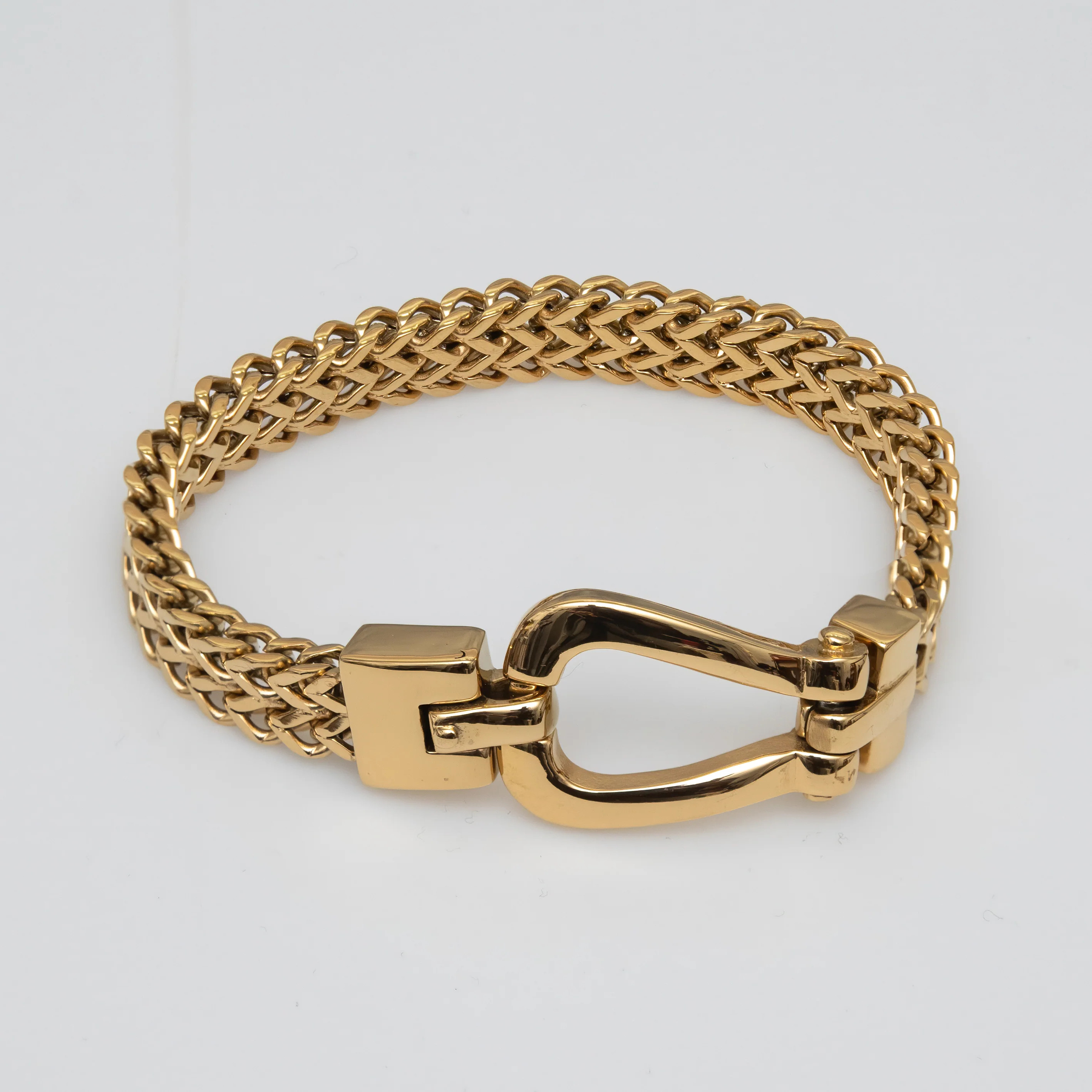 Dell Arte by Jean Claude Horseshoe Closure Stainless Steel Bracelet Chain Width - 10 Millimeters. in | Lord & Taylor