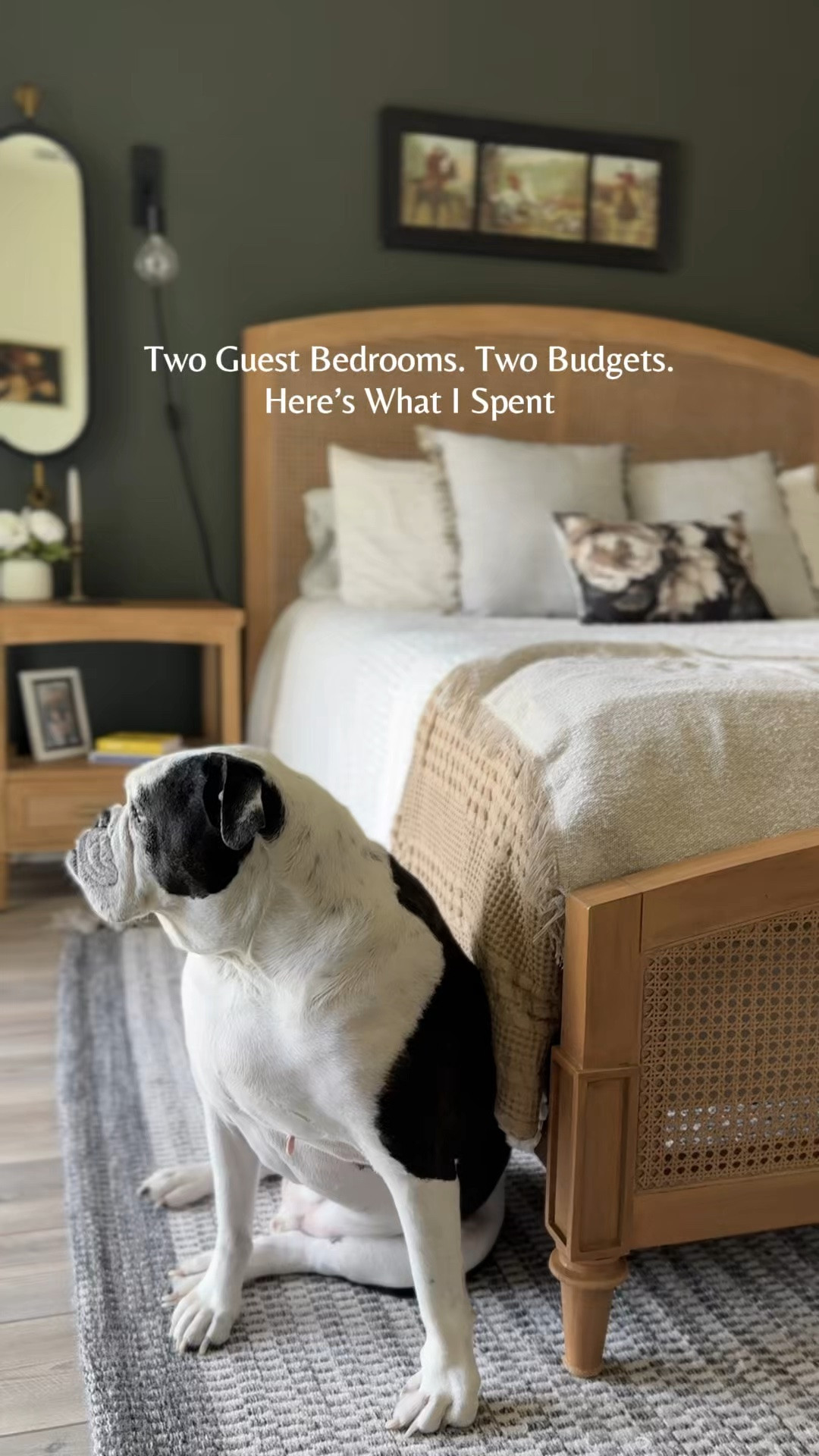 Same look, two budgets—here’s what I actually spent on the furniture in our two guest bedrooms. 👀

Both have that warm, classic look I love, but the prices were very different:

🤎 Bedroom one:
• Bed: $1,520 on sale
• Two nightstands: $800 total on sale

🤎 Bedroom two:
• Headboard: $177
• Side table: $399 at an outlet

The second room uses a separate bed frame, so the $177 is for the headboard only.

What I love about seeing these rooms together is that spending more wasn’t the only way to get a guest bedroom I’m happy to welcome people into. A headboard paired with a simple frame can give you a similar feel with more room in the budget.

#LTKHome #LTKstorytime