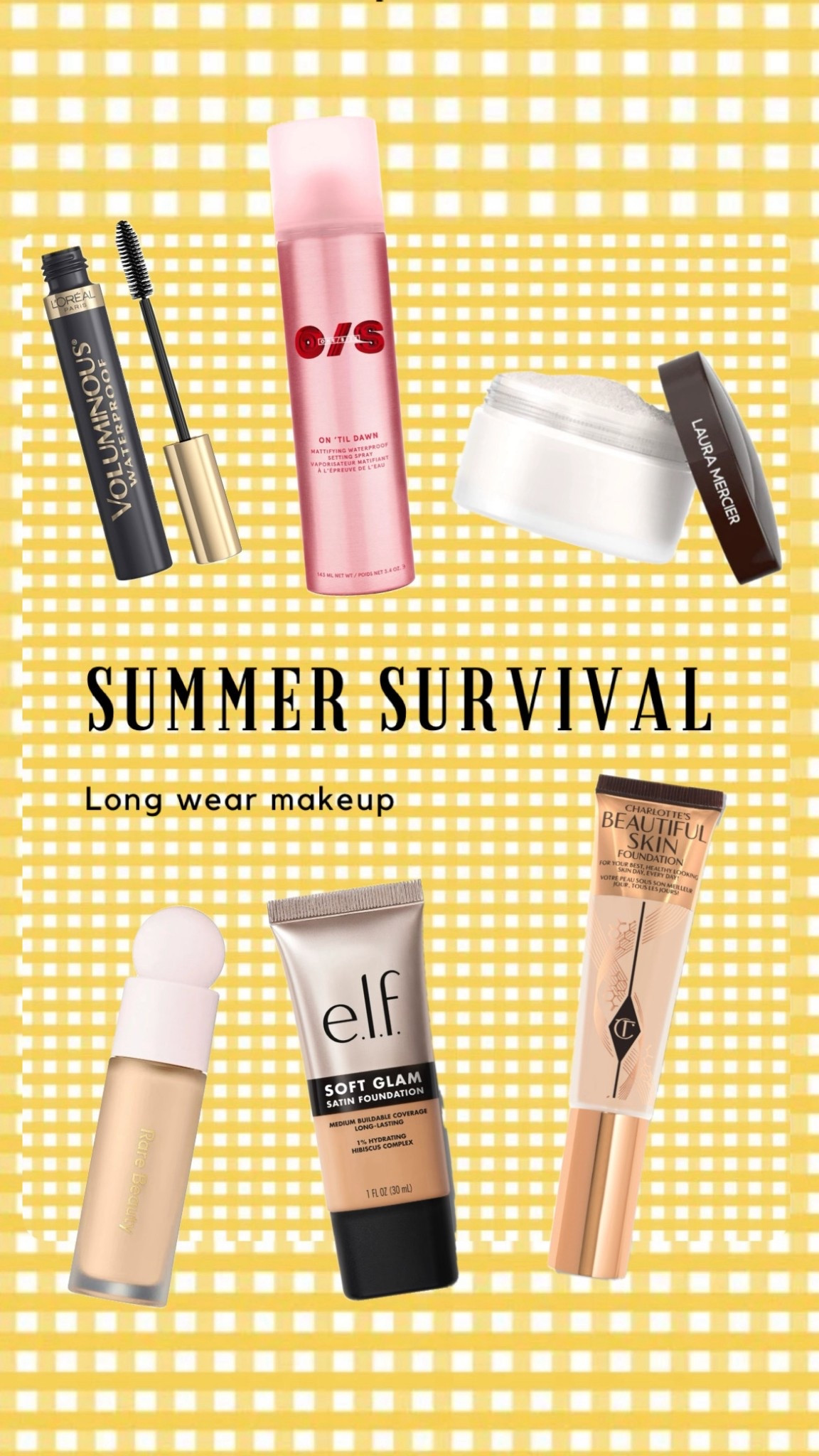 Summer survival for some long wear makeup. Doesn’t have to be expensive or heavy. But needs to be set with powder and setting spray 

#LTKBeauty #LTKStyleTip #LTKSeasonal