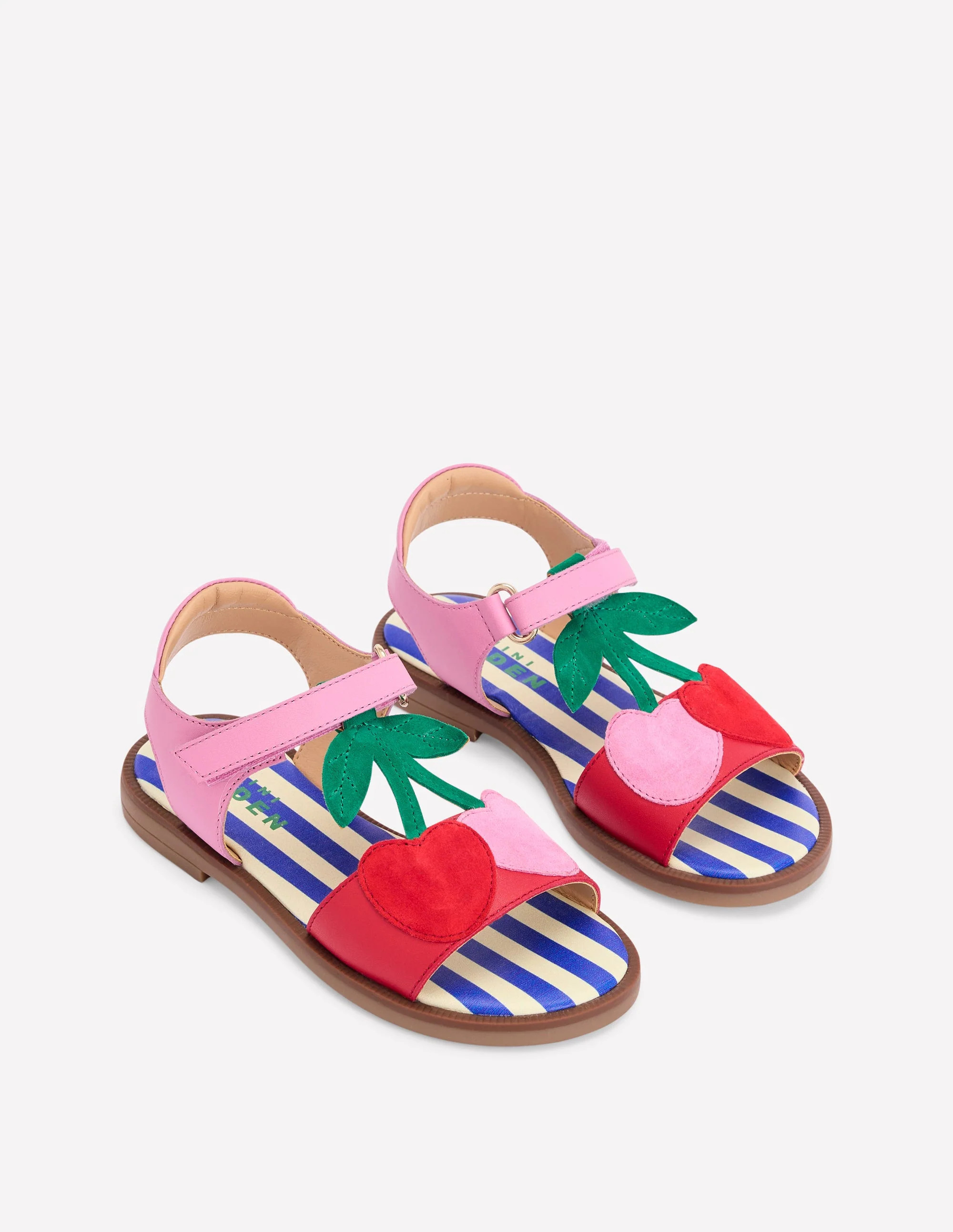 Fun Leather Sandals-Cherries | Boden UK