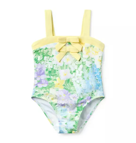 Recycled Floral Bow Swimsuit | Janie and Jack