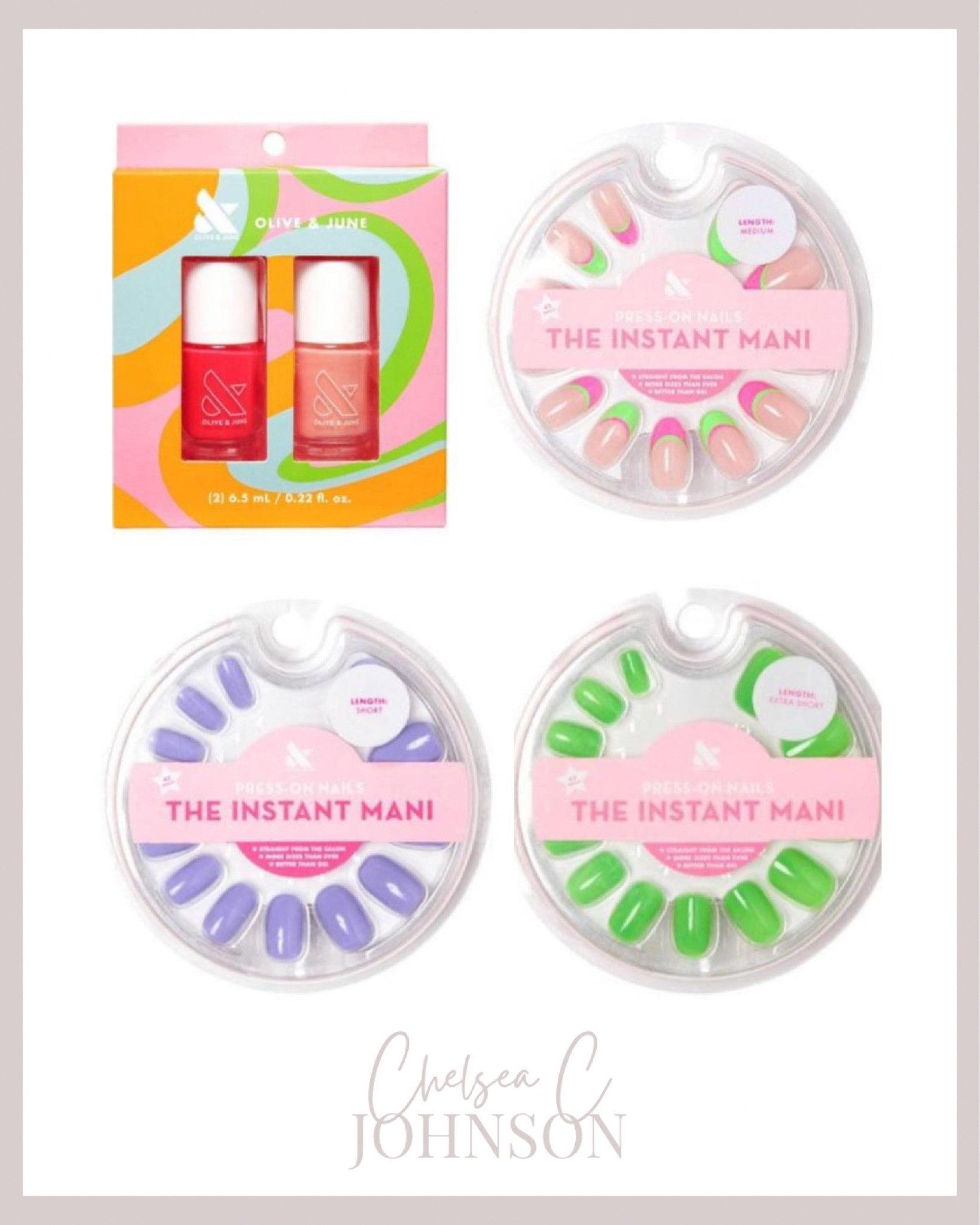 New Olive & June press ons available at Target


#LTKFind #LTKbeauty #LTKstyletip