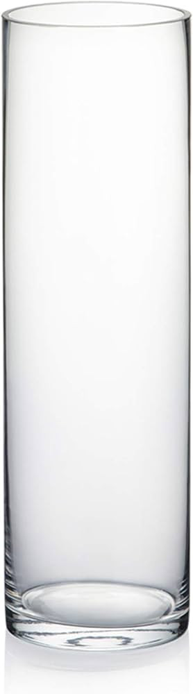 WGV Cylinder Vase, 3" W x 10" H, Clear Bud Skinny Narrow Glass Candle Holder Planter Terrarium fo... | Amazon (US)